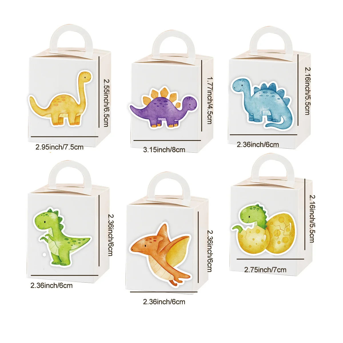 1Set Carton Dinosaur Cupcake Toppers Paper Sticker Straw For Baby Shower Boy\'s Dinosaur Birthday Party Decor DIY Gifts Wrapping