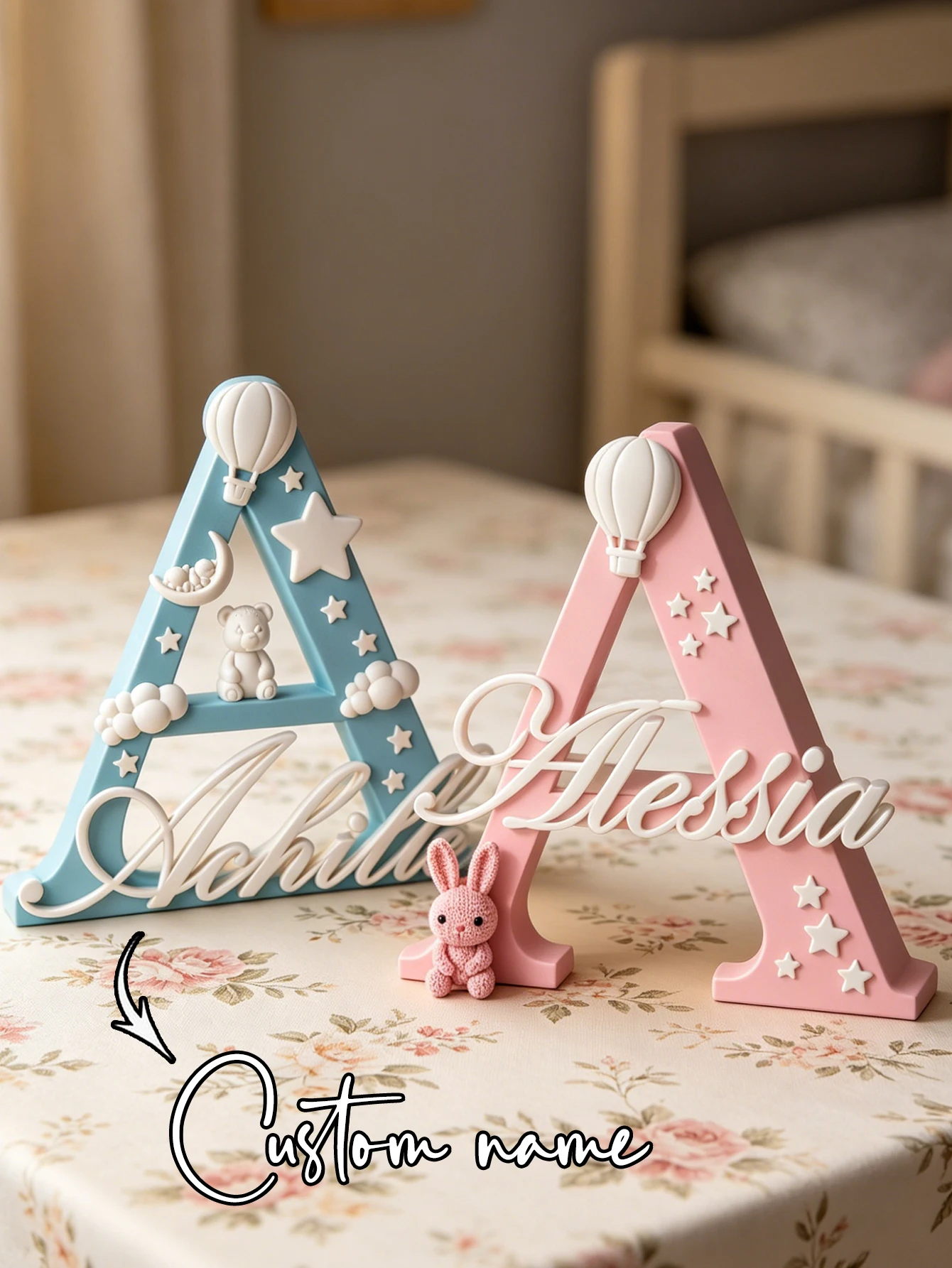 Personalizowany znak z inicjał – Baby Nursery Name Letters recenzja i cena