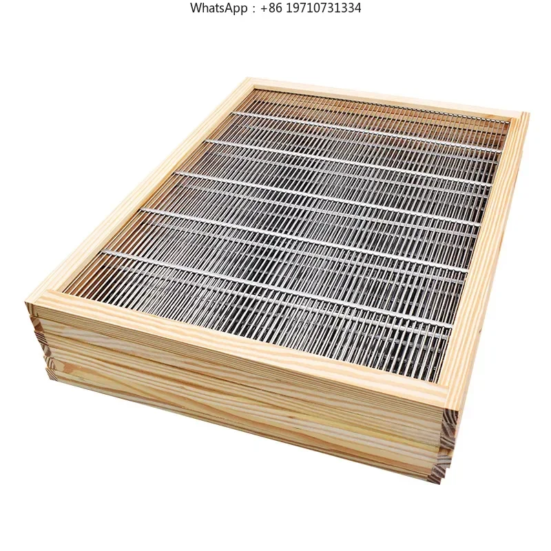 20 Pieces Wood Bound Stainless Steel Queen Excluder 8/10 Frames Galvanized Iron Beehive Queen Excluder for Beehives