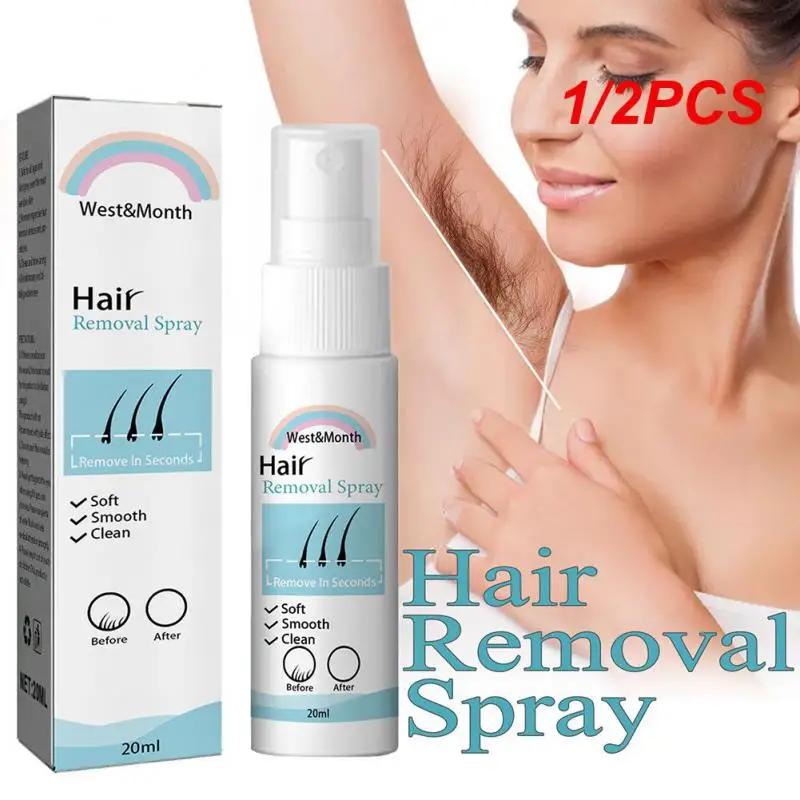 1/2PCS Permanent Hair Remover Suitable For Men And Women Hair Removal Spray Safe Effective Hair Growth Inhibitor