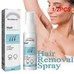 1/2PCS Permanent Hair Remover Suitable For Men And Women Hair Removal Spray Safe Effective Hair Growth Inhibitor