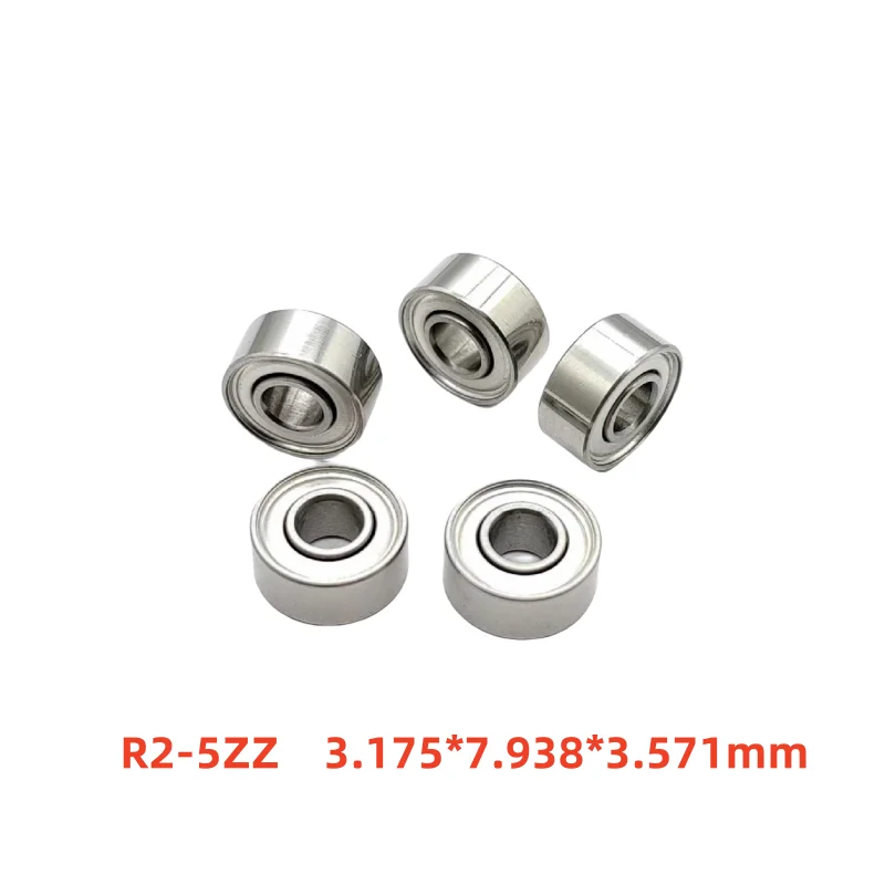 

50pcs/100pcs inch bearings R2-5ZZ 3.175*7.938*3.571mm miniature ball bearing R2-5 R2-5Z 1/8"x 5/16"x 9/64"