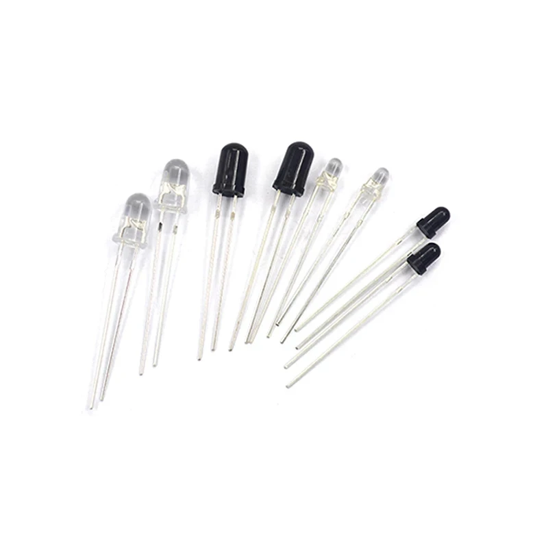 50Pcs/Lot 3mm 5mm 940nm LEDs Infrared Emitter and IR Receiver Diode Diodes 301A For Arduino 301A F5 F3