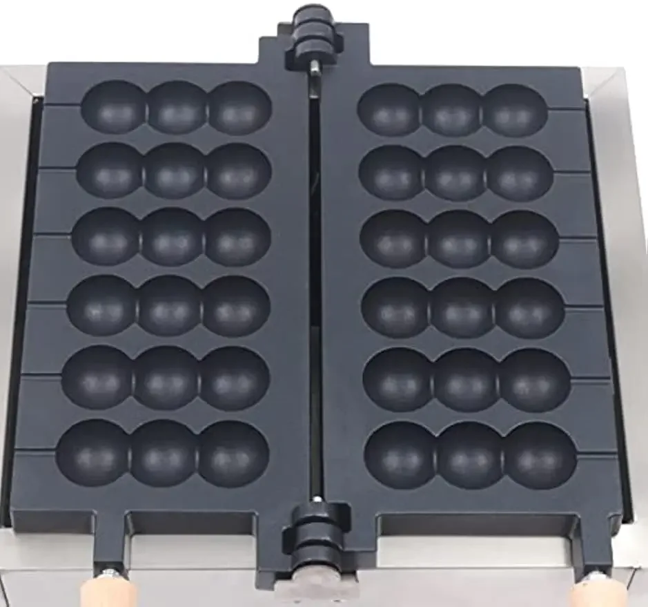 1400W Household Nonstick Steel Waffle Ball Maker 110V For Waffles Paninis Hash Browns