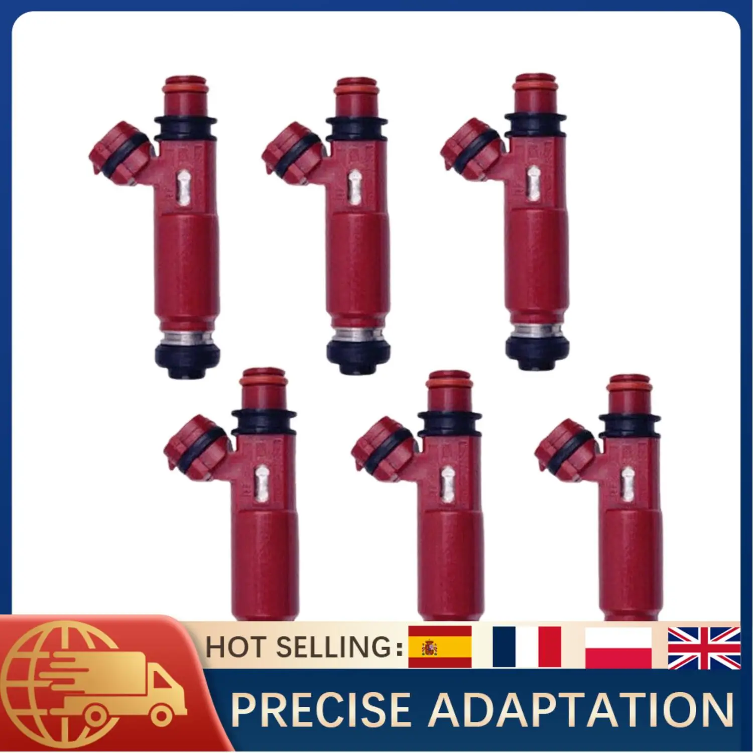 

6PCS Fuel Injectors for Mitsubishi Montero 3.5L V6 2001-2002 Direct Fit Replacement OE MD357267 195500-3970