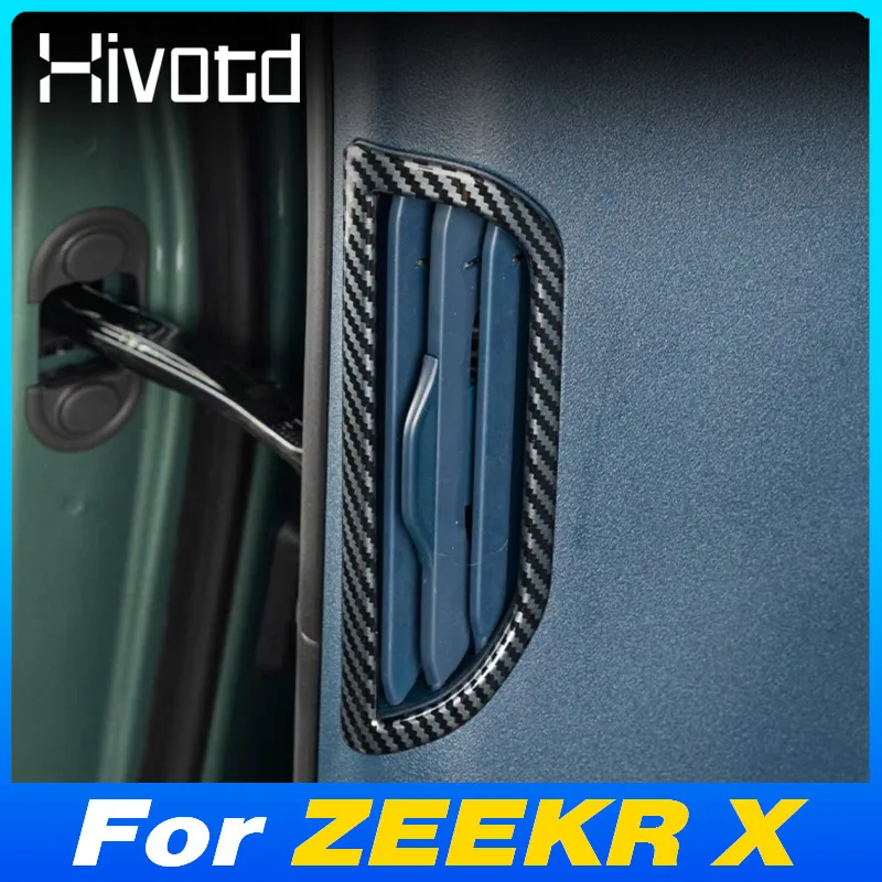 For ZEEKR X ME YOU ABS Car Door Air Conditioning Outlet Cover Trim Decorative Frame Protector Interior Stylings Accessories 2024