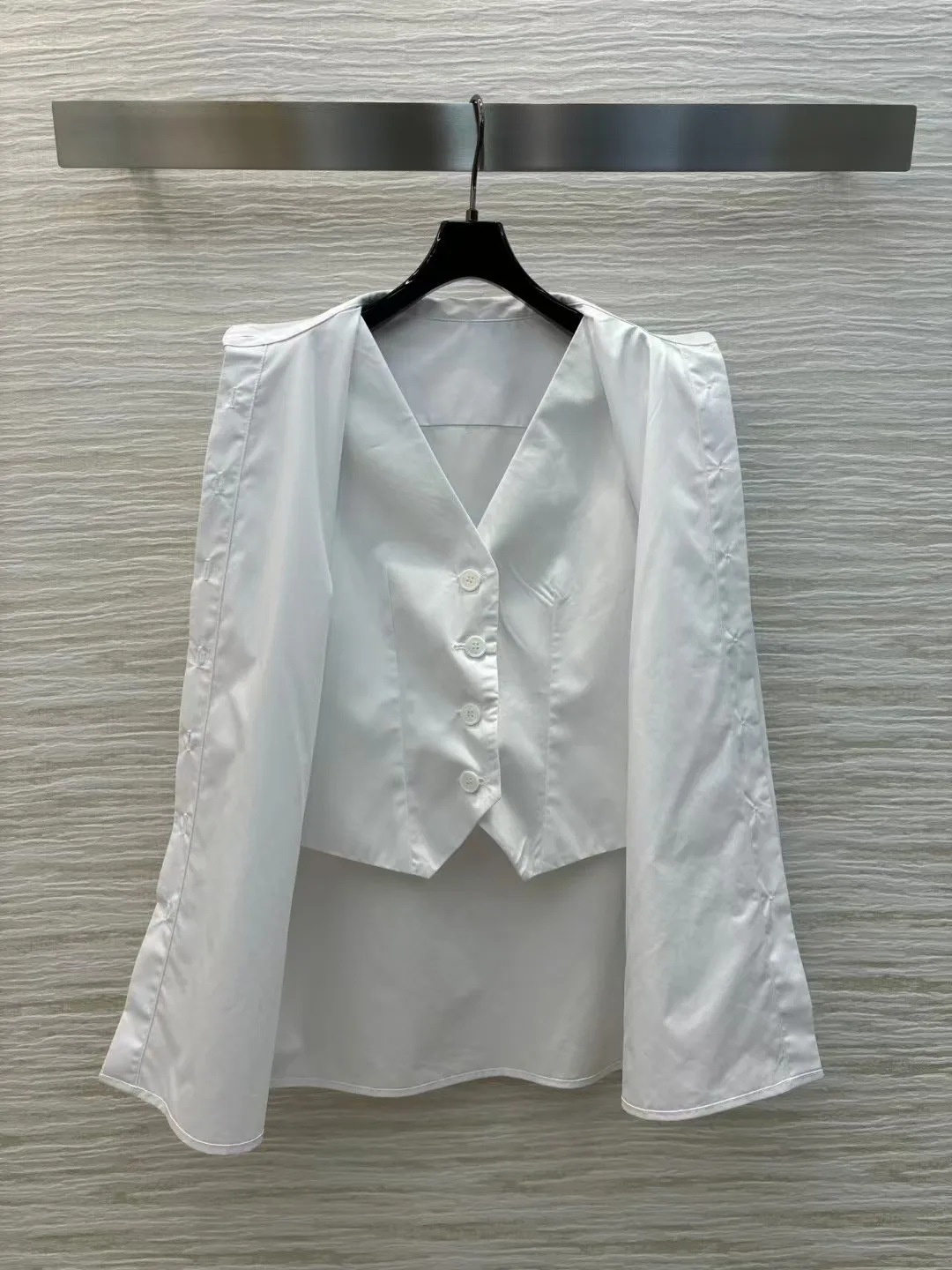 

High end customized women's fashionable white shirt