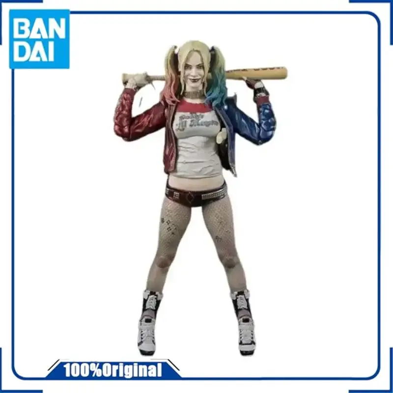 En Stock Bandai Shfiguarts Suicide Squad Harley Quinn figura Anime modelo en caja genuina muñecas juguete de acción regalo de Festival para niños