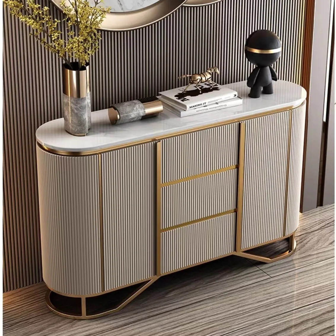 

Luxury Modern Kitchen Cabinets Dining Room Sideboard & White Kitchen Cabinet Designs Made in China for Home Bar & Villa
