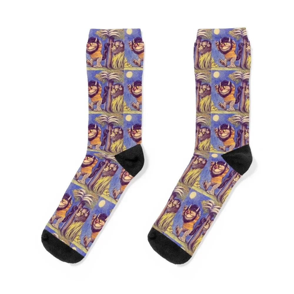 

Where the wild things are Rumpus Socks tennis floral Socks For Girls Men's