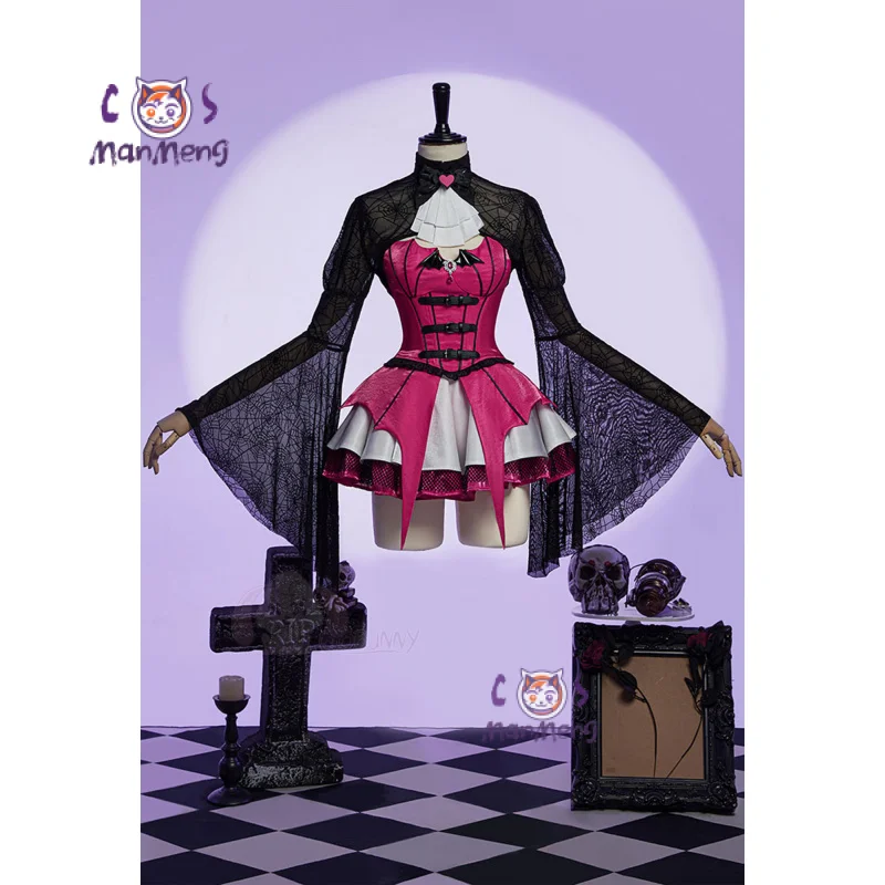

Аниме Monster Cos High Draculaura косплей костюм женский Хэллоуин вечерние фантазийная форма платье реквизит носки аксессуары новый комплект