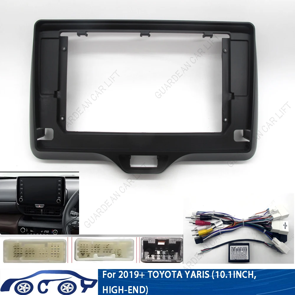 

Car Radio Fascias For 2019+ TOYOTA YARIS (10.1INCH, HIGH-END) Android Stereo Frame Player 2 Din Head Unit Panel Dash Trim