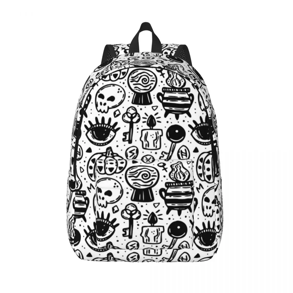 Halloween Witch Season Backpack Elementary High College School Student Pumpkin Bookbag Men Women Daypack Gift