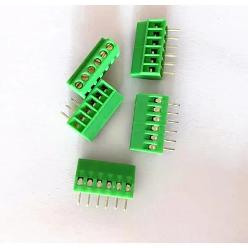50pcs K128 Green PCB Terminal Block 3.81mm Pitch Screw Type 2P-10P for Electronics - Minimum Configuration