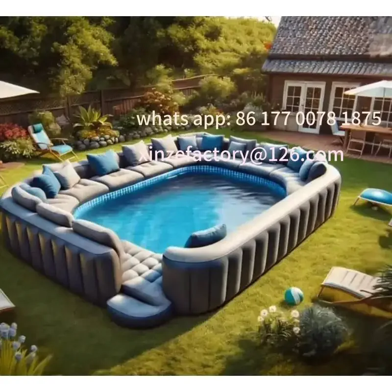 Customizable Commercial Customized Inflatable Sofa Pools Swimming with Portable Lounge for Party