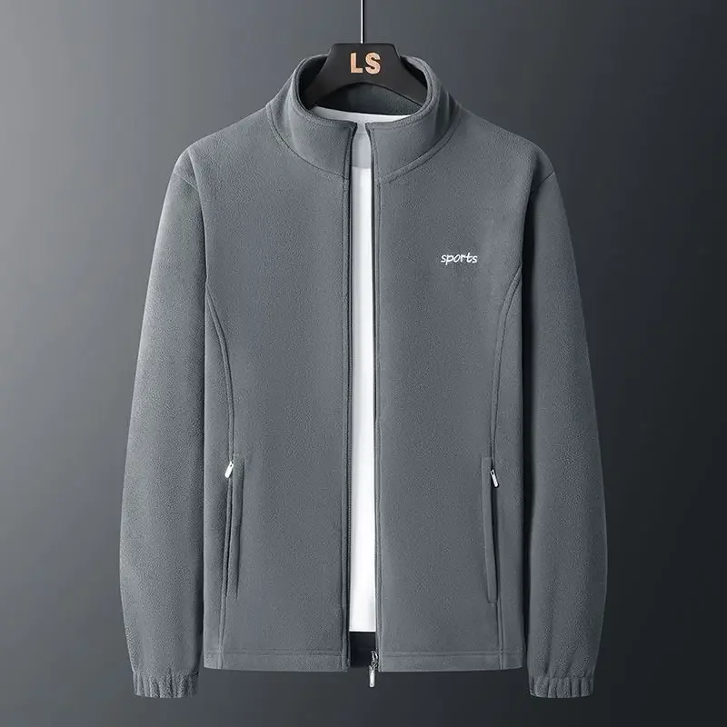 

Fashion New Jacket Men's Autumn And Winter Trendy Fleece Jacket Male's Casual Heated Warm Top