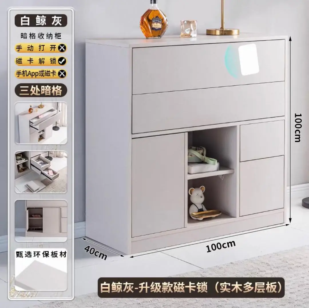 Hidden Multi-functional Anti-theft Locker with Secret Compartments
