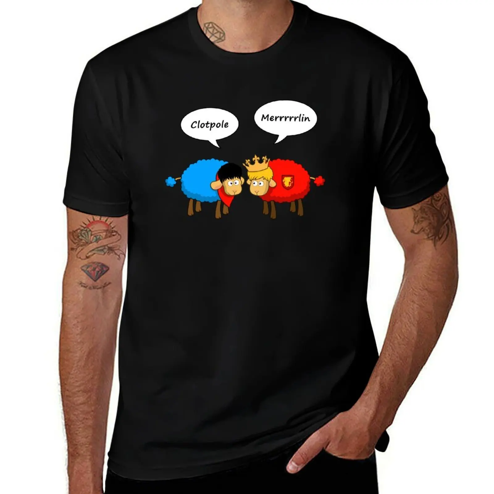 Sheep Merlin and Arthur... Merrrrrrlin T-Shirt Breathable Mesh Panel T-Shirt