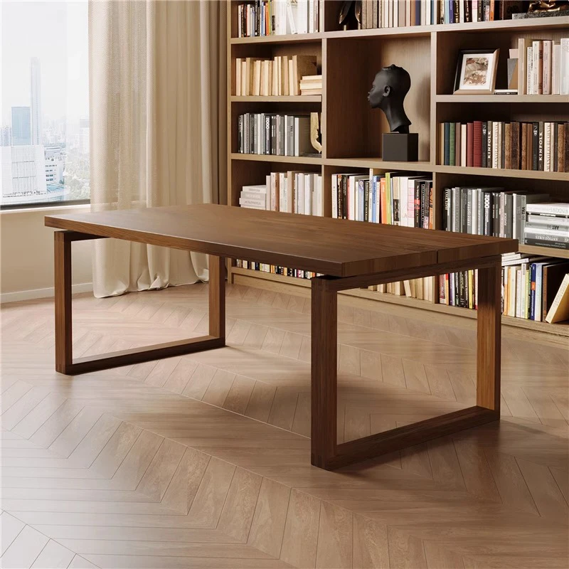 

Компьютерный стол из цельного дерева, настольный домашний студенческий стол, учебный стол, скандинавская простота