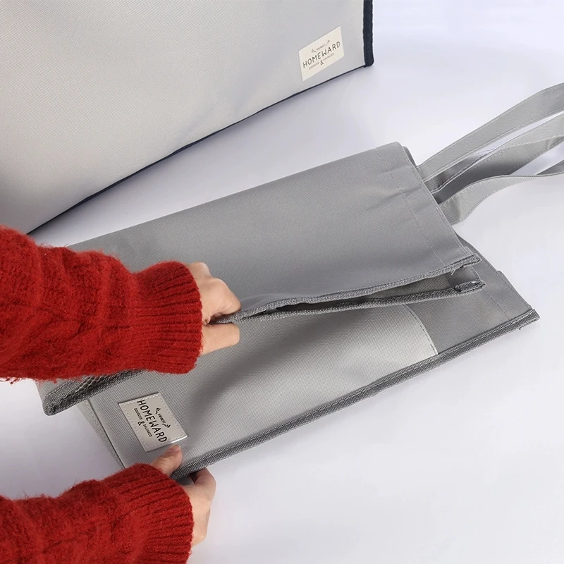 Fashion A2 File Bag Portable Art Portfolio Bag A2 Drawing Pouch Oxford Frabric Durable A3 Bag For Drawings Document Storage Tote