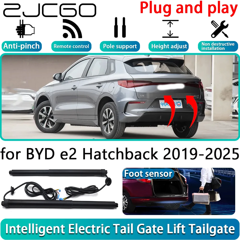 

ZJCGO for BYD e2 Hatchback 2019-2025 Car OEM Electric Powered Tailgate Power Liftgate Automatic Tailgate System With Foot Sensor