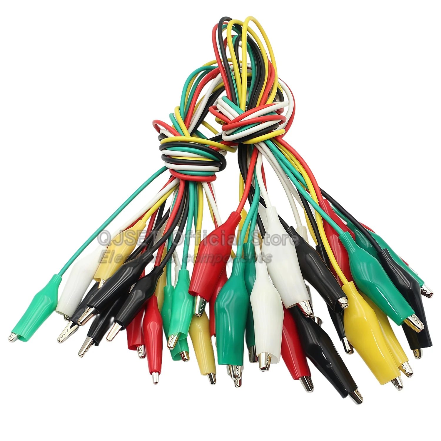 10개 50cm 클립 번호 28MM/35/45mm 와이어가 있는 앨리게이터 클립, 전기 앨리게이터 클립용 앨리게이터 클립이 있는 점퍼 와이어