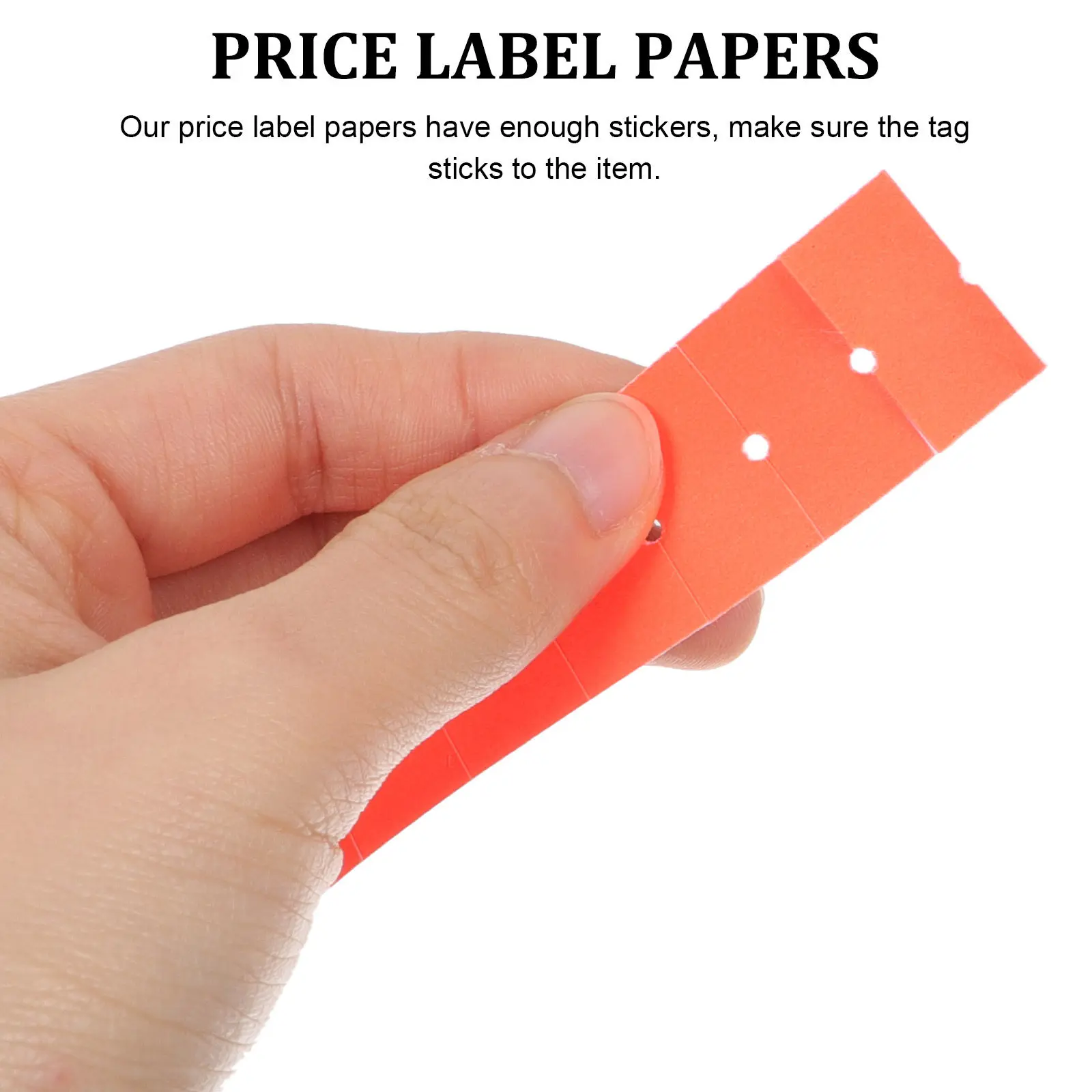 

1 Roll Price Tag Paper Label Self Adhesive Cost Sticker Price Marker Label Roll for Refill Market Cost Tag Retail Sale Sign