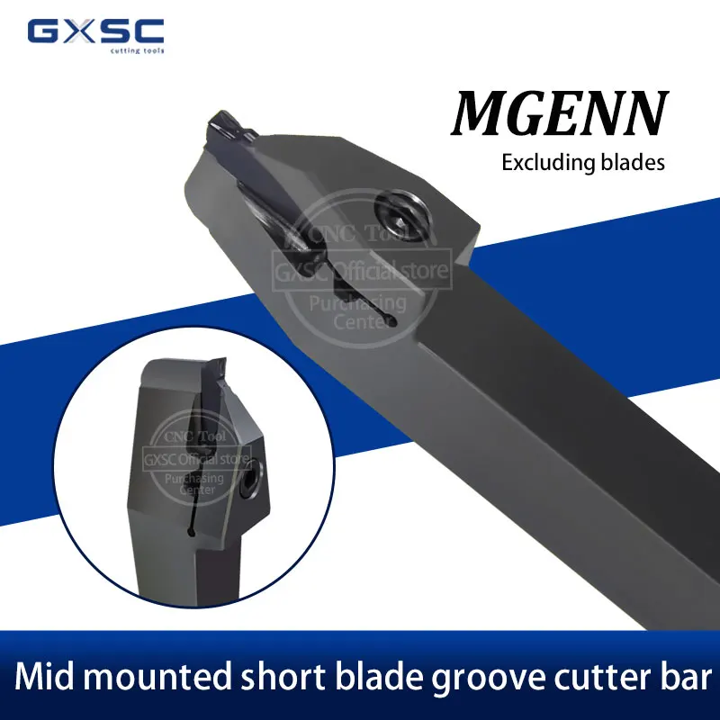 

Mid Mounted Short Blade Groove Cutter Bar MGENN2020K/2525M Straight Handle Outer Diameter Groove Cutter Cutting Lathe CNC Tools