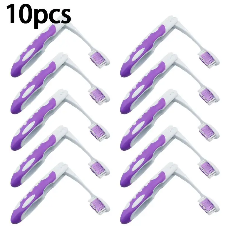 4/5/6/10pcs Portable Foldable Soft Hair Toothbrush Travel Teeth Whitening Tooth Brush Oral Care For Adult Kids Camping Hiking