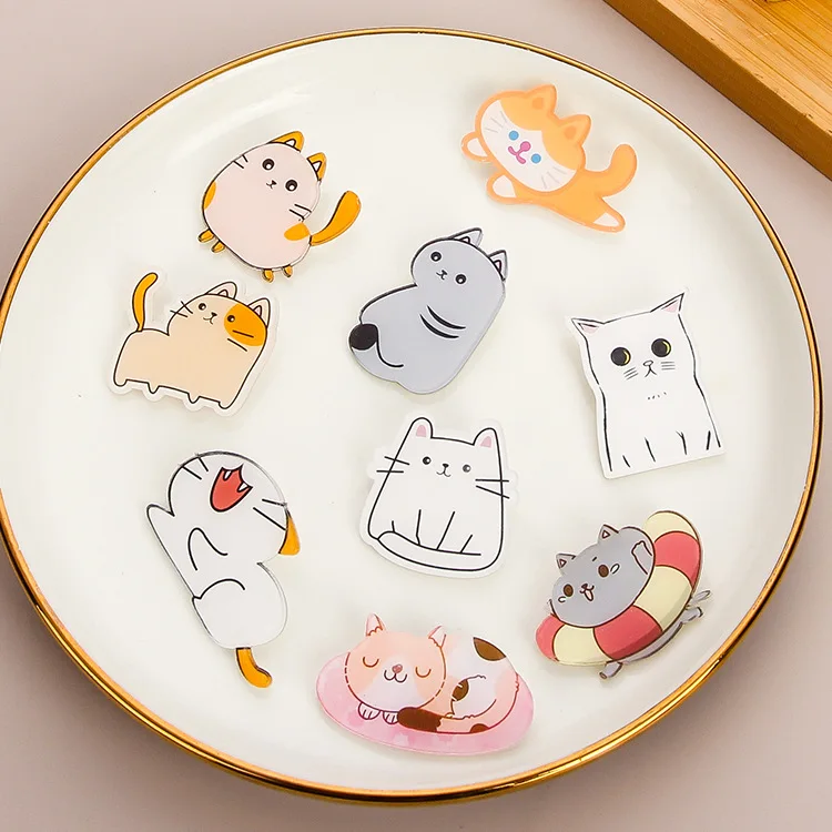 

Wholesale Korean Style Kid's Cute Cartoon Cat Pin Acrylic Brooch Badge Bag Pendant Gifts Jewelry Clothing Accessories 2025