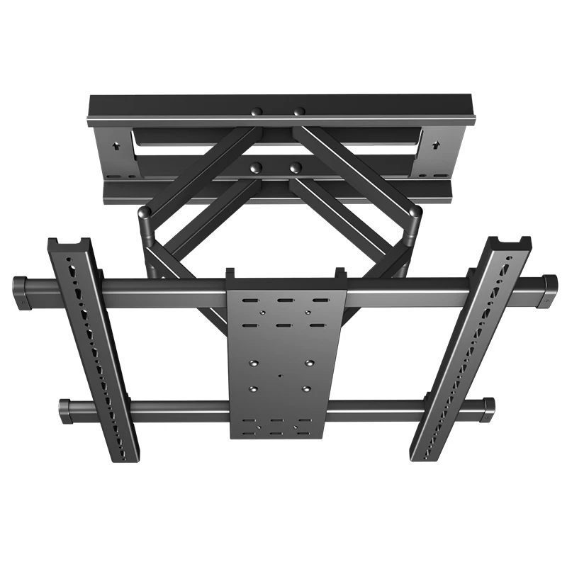 Full Motion TV Wall Mount Bracket 50-100 Inch Heavy Duty 100kg Load Swivel Tilt Extendable TV Bracket with 6 Support Arms D7