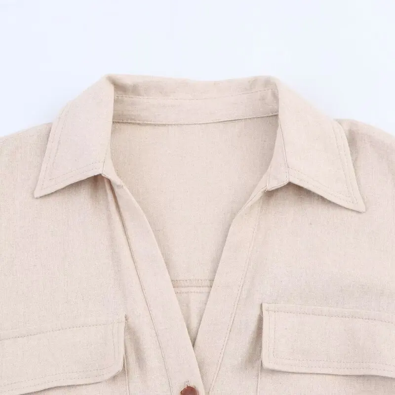 2025年夏新作 レディースファッション リネン混 ミニワンピース ベルト付き 多様なコーディネート 380939 通勤スタイル シングルピース