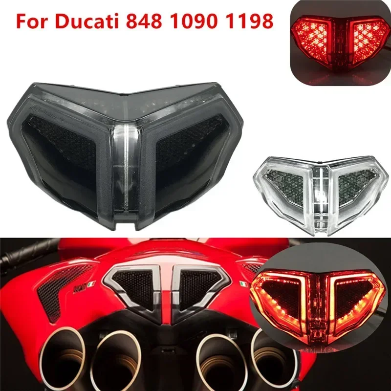 

1098 1199 LED Brake Stop Tail Light Indicator Integrated Turn Signal Motorcycle For DUCATI 848 EVO 1098 1199 2007 2008-2014