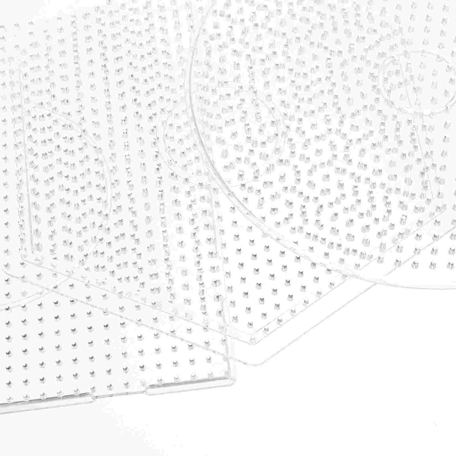 3 Stuks 5Mm Zekering Kralen Planken Doorzichtige Plastic Pegboards Voor Kinderen Ambachtelijke Kralen Kids Craft Kralen Tool Diy Educatief Hulpmiddel