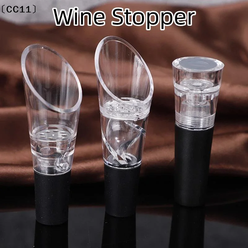 Wine Aerator Pourer Spout With Vacuum Wine Stopper Wine Air Aerator & Wine Saver Pump Set Aerate, Enjoy And Preserve Wine〔CC11〕