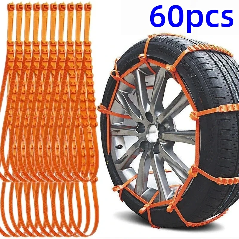 10/40/60PCs Winter Anti-Slip Schnee Ketten Universal Auto Reifen Anti-skid Motorrad Auto Reifen rad Krawatte Notfall Auto Zubehör