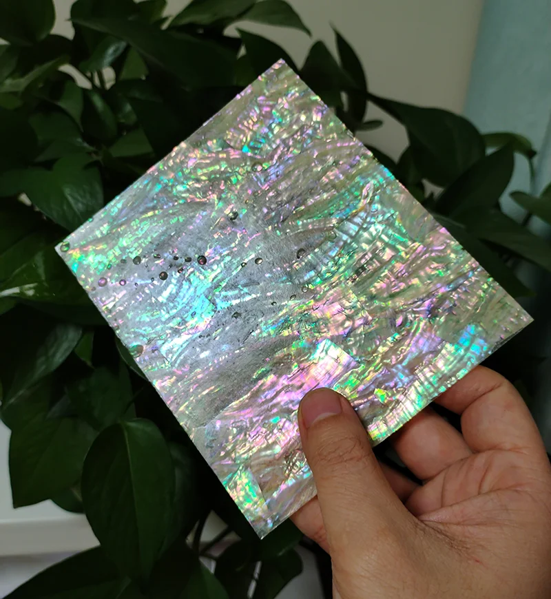 Nature Paua Abalone Flat Shell Inlay Material Slab Mother of Pearl Inlay Veneer Luthier Supply DIY Project Handicraft Materials