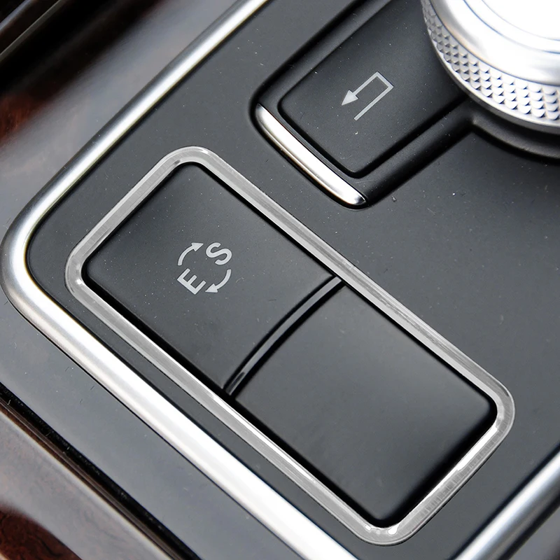 

Автомобильная консоль ES, декоративная рамка, накладка для Mercedes Benz E Class W212 2010-15, аксессуары для интерьера из алюминиевого сплава, наклейка