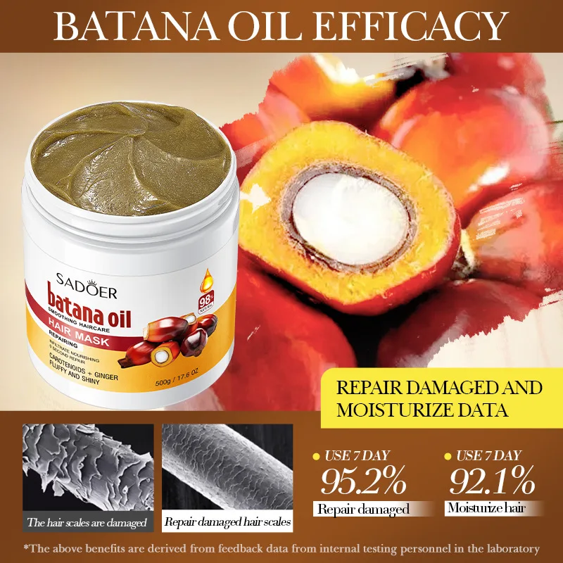 

Soothing Batana Hair Mask: Gentle Care for Scalp, Silky Smoothness for Hair