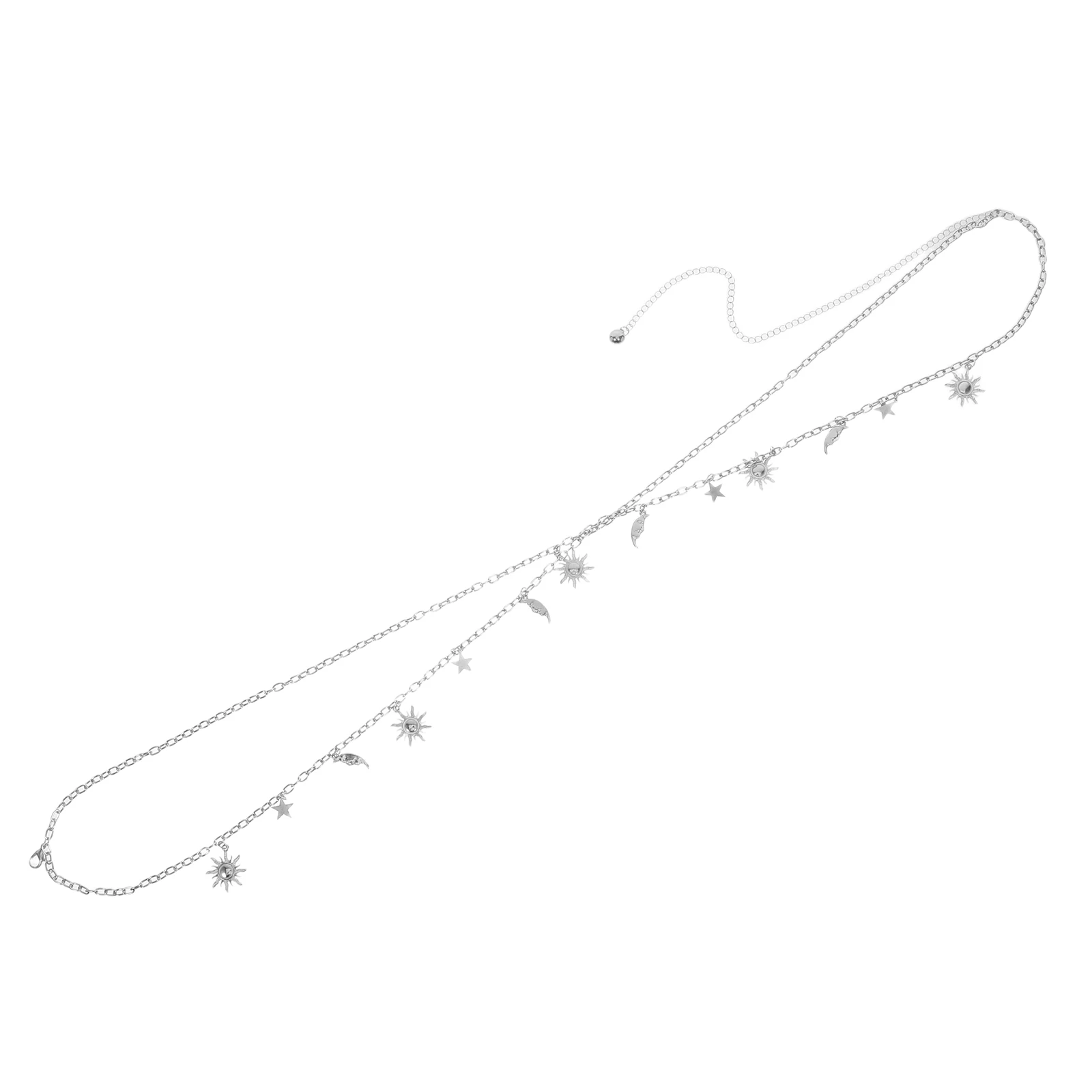 

Elegant Women Metal Body Chain Adjustable Dress Waist Belt Ladies' Waist Jewelry Sunflower Design Lightweight Wear-Resistant