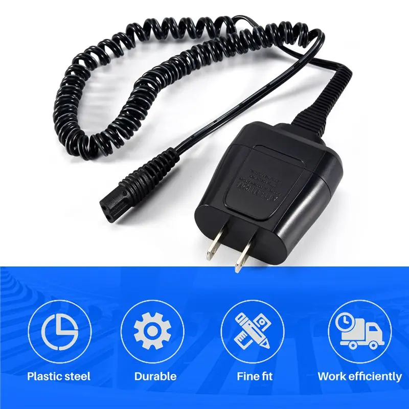 M04K Power Cord For Braun Shaver Series 7 3 5 S3 For Braun Electric Razor 190/199 Replacement 12V Adapter US Plug