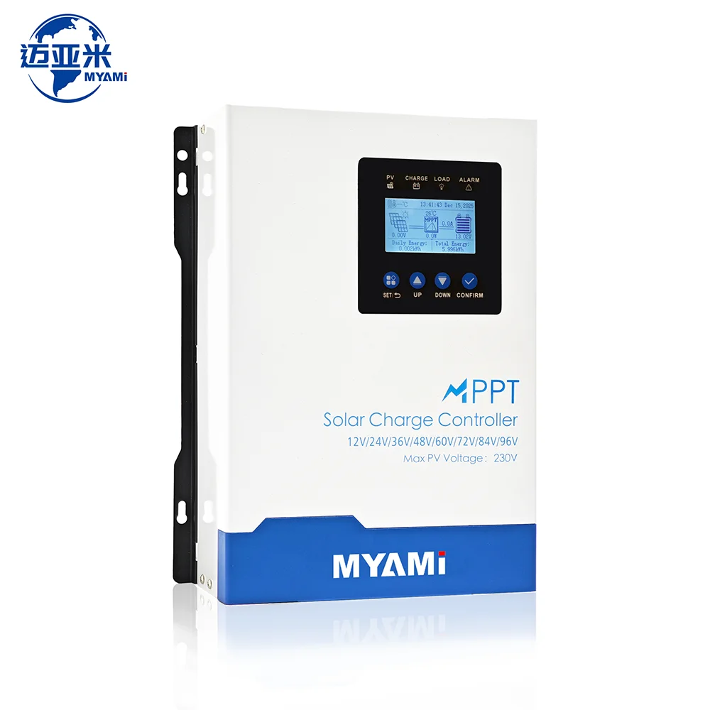 MYAMi New Arrival Solar Panel Charge Regulator Auto 12v 24v 36v 48v MPPT Solar Charger Controller 60amp 100amp 12V-96V For Home