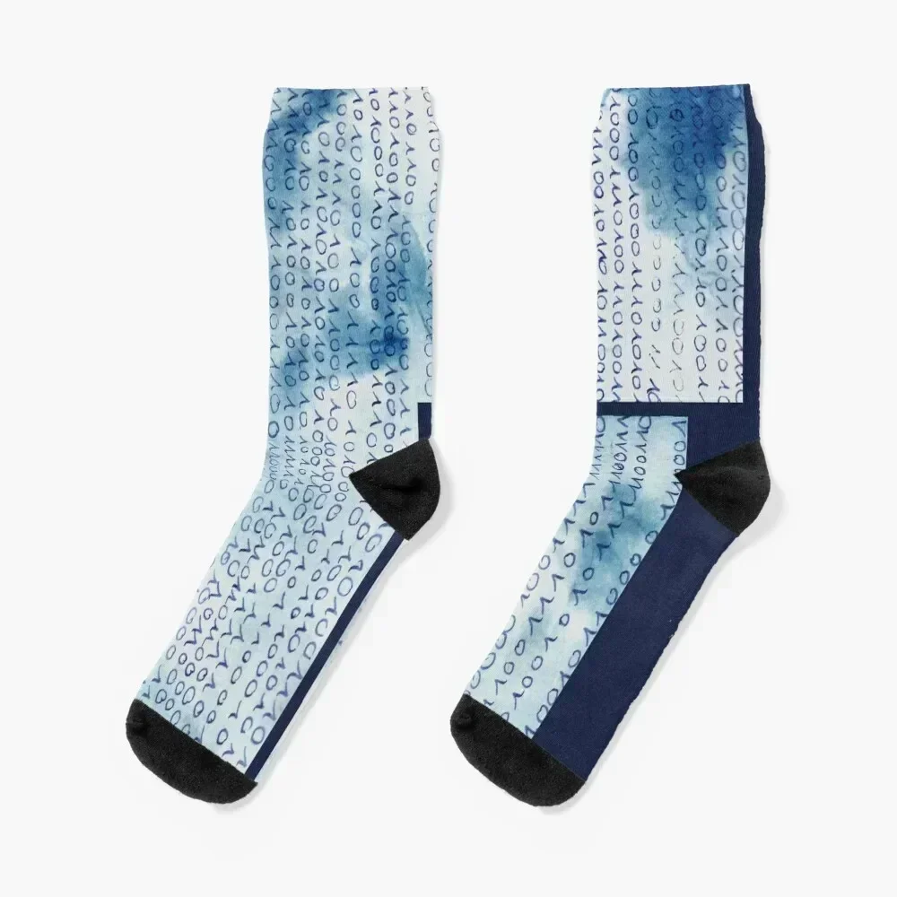 

Binary Socks Christmas aesthetic Run Designer Man Socks Women's