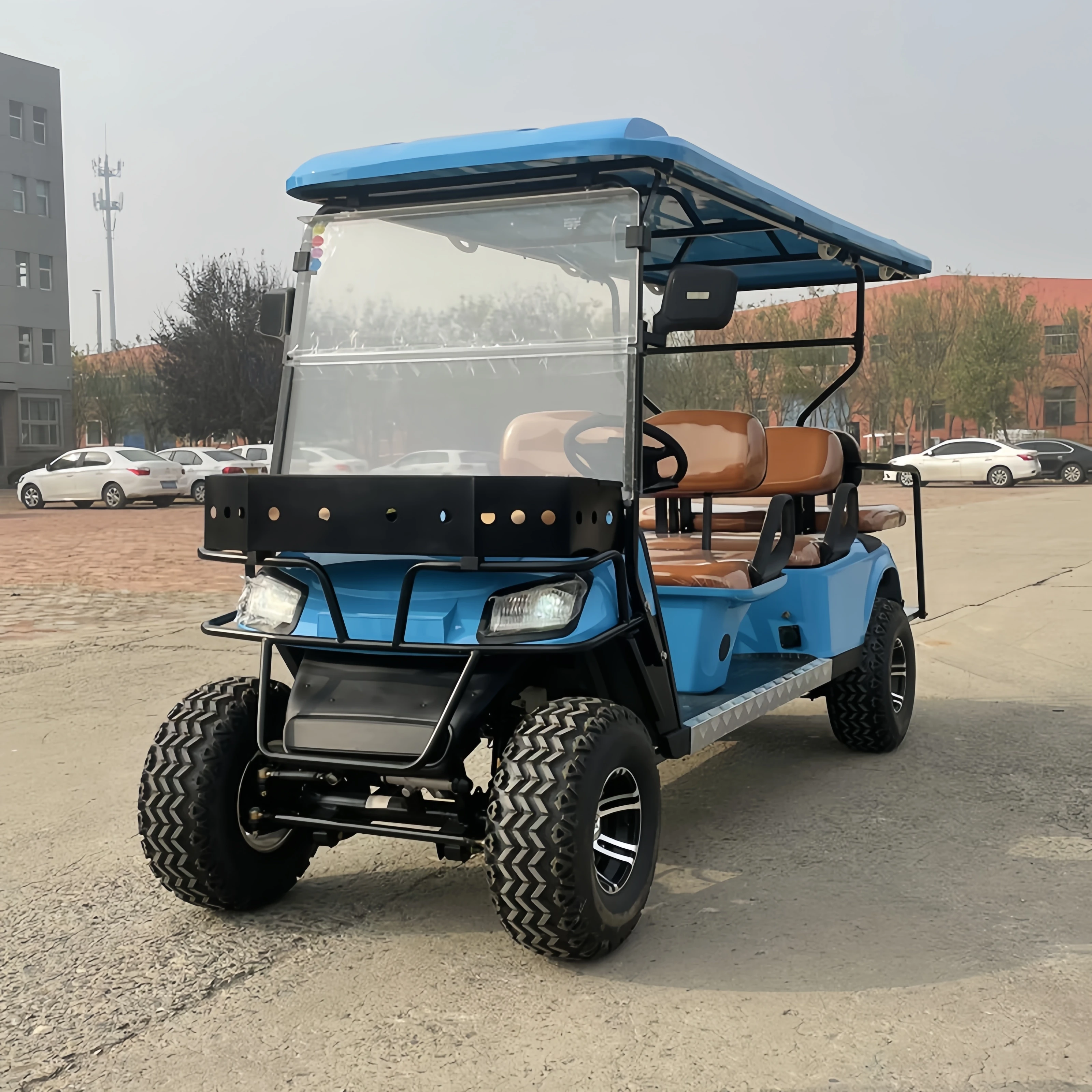 Chinese made electric off-road classic car with CE certification, low-speed 4-wheel 2-seater electric golf cart