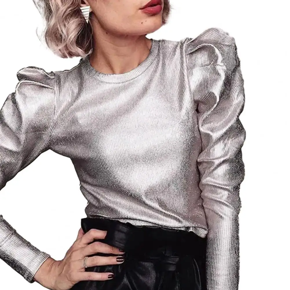 

Удобные женские топы, Женские топы с длинным рукавом, Женский пуловер в стиле панк с длинным рукавом, топы розового, золотого, серебристого цветов на весну