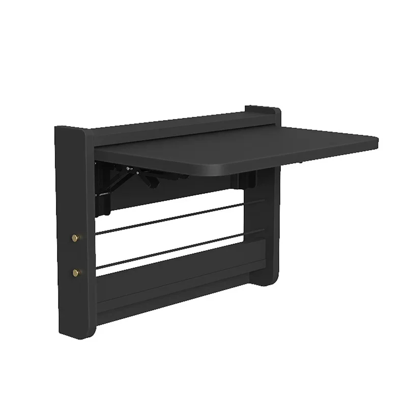 

Wall Hanging Folding Table Solid Wood Storage Rack Multi-functional Wall Metope Laptop Computer Table Small Family Folding Table