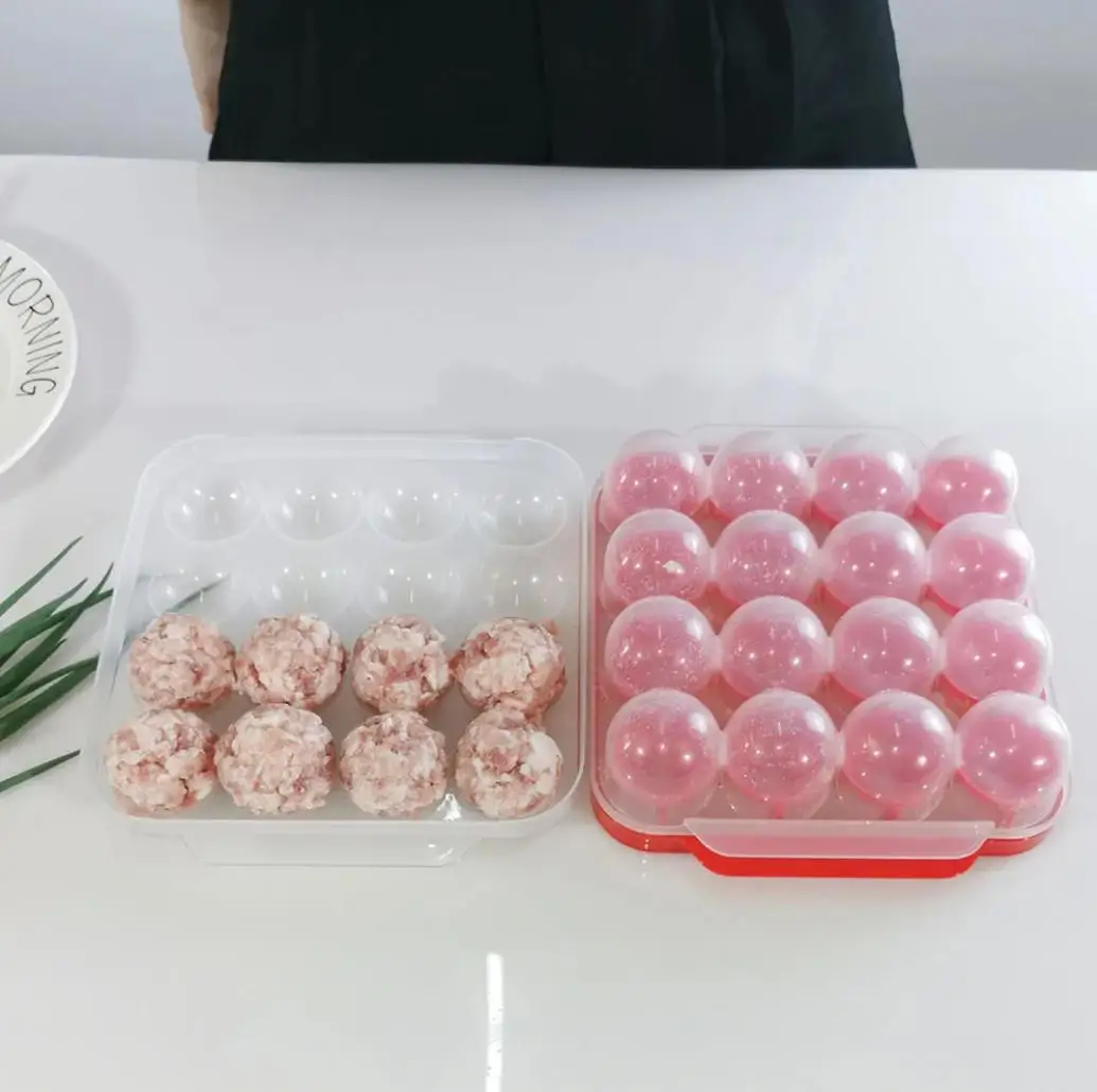 1 مجموعة صانع كرات اللحم المطبخ البلاستيك قالب كرات اللحم سهلة التنظيف أدوات اللحوم محلية الصنع محشوة كرات اللحم صانع أدوات المطبخ #1