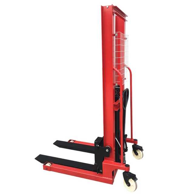 Manual pallet stacker 3 ton hydraulic manual hand portable stacker forklift for sale china