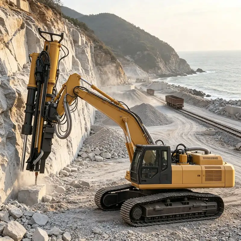 Compact Mining Splitting Machine for Dam Foundation Construction Customized Integrated Rock Drill with Multi Angle Operation