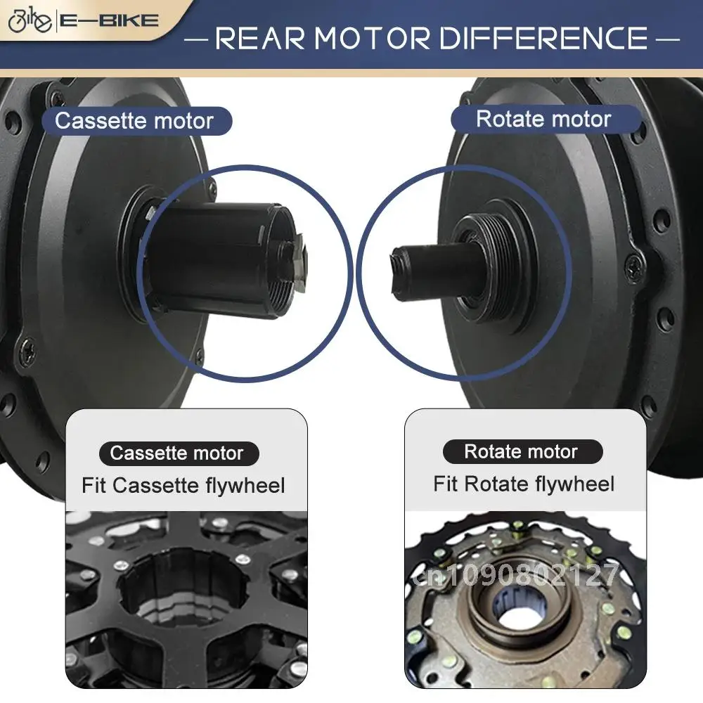 Electric Bicycle Motor 250W 350W 500W Gear Hub Motor 36V/48V Front Rear Brushless Motor For Ebike Conversion Kit